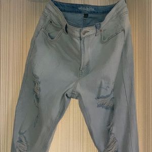 Wild Fable Distressed High Rise Mom Jean